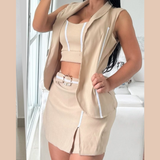 CONJUNTOS DE FALDA SHORT Y BLAZER