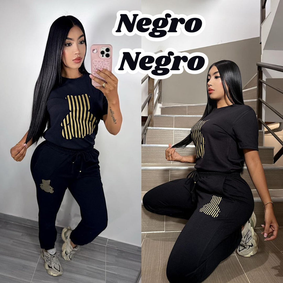 Conjunto Oso Rayas