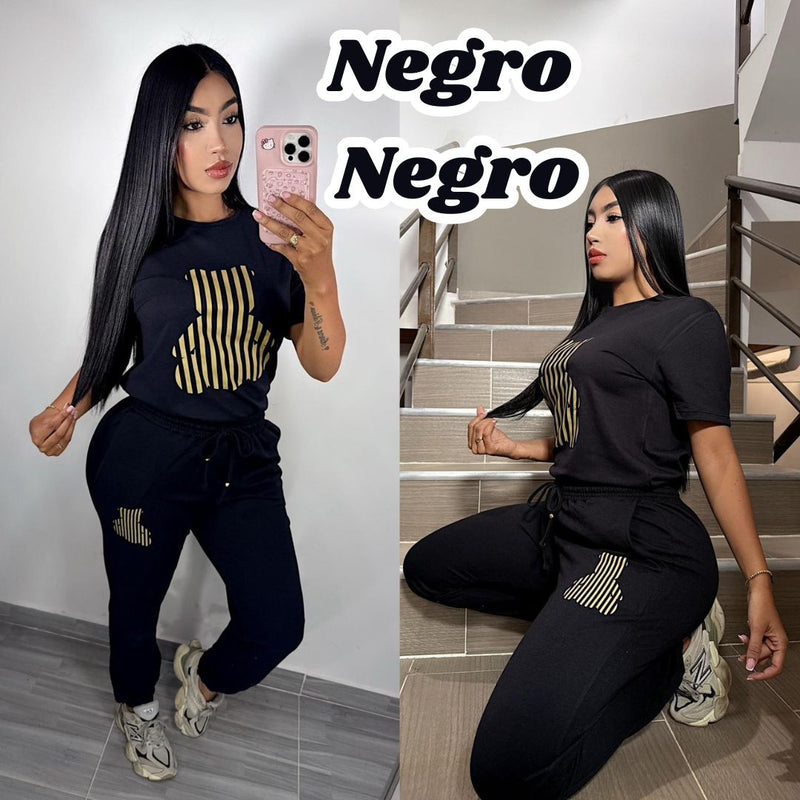 Conjunto Oso Rayas