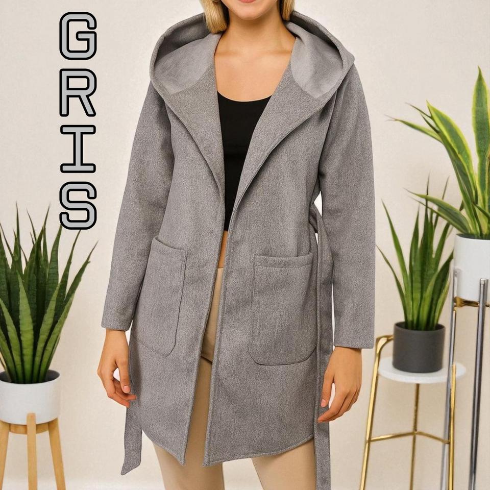Gabán con gorro y cordon