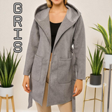 Gabán con gorro y cordon